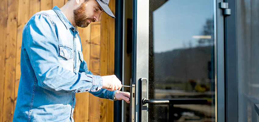 Frameless Glass Storefront Door Locks Replacement in Linda, CA